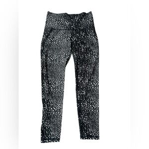 CALIA Black & White Dot Print High-Waist Leggings